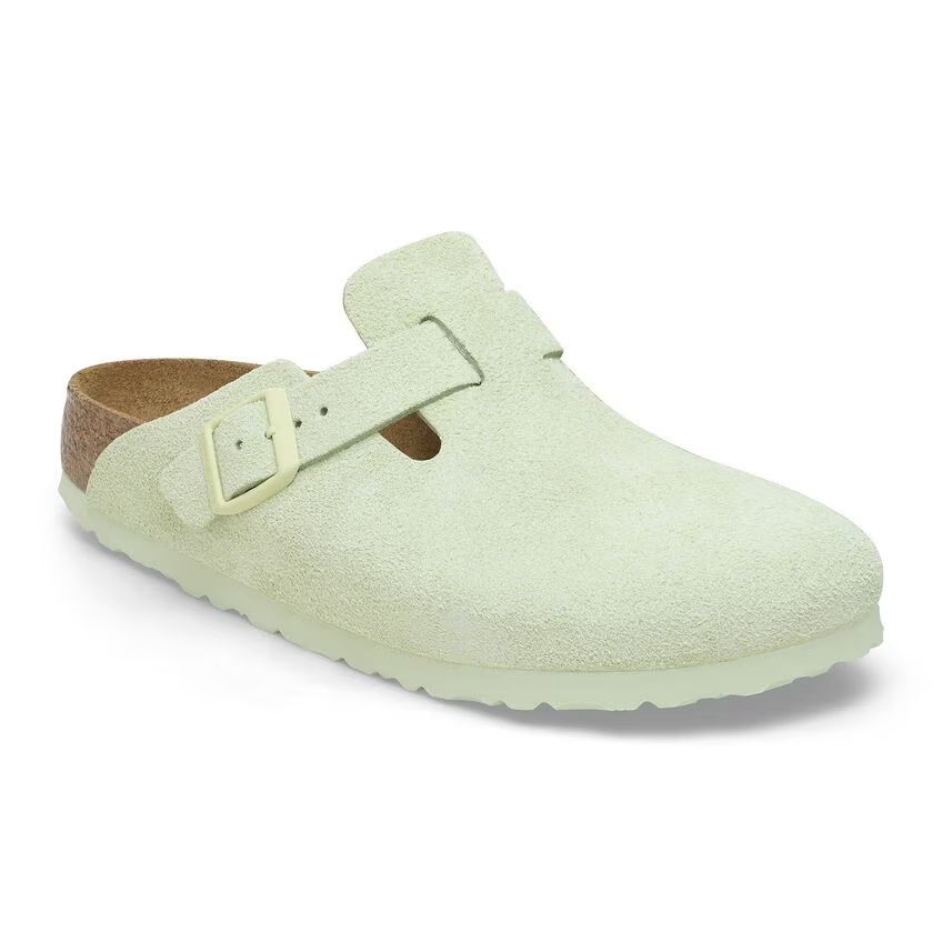Boston Soft Footbed Suede Leather Taupe