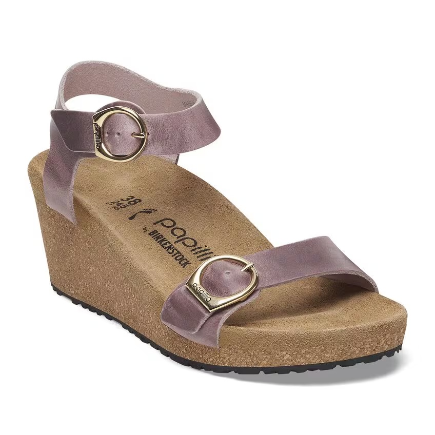 Soley Ring-Buckle Natural Leather Cognac