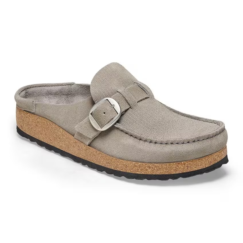 Buckley Suede Leather Embossed Corduroy Cork Brown