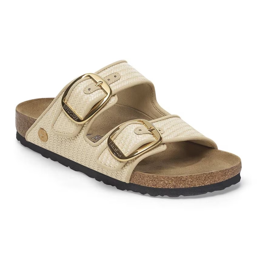 Arizona Big Buckle Raffia Textile Raffia Black