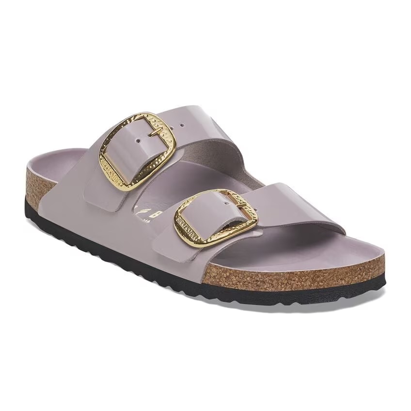 Arizona Big Buckle Natural Leather Patent High-Shine Faded Purple