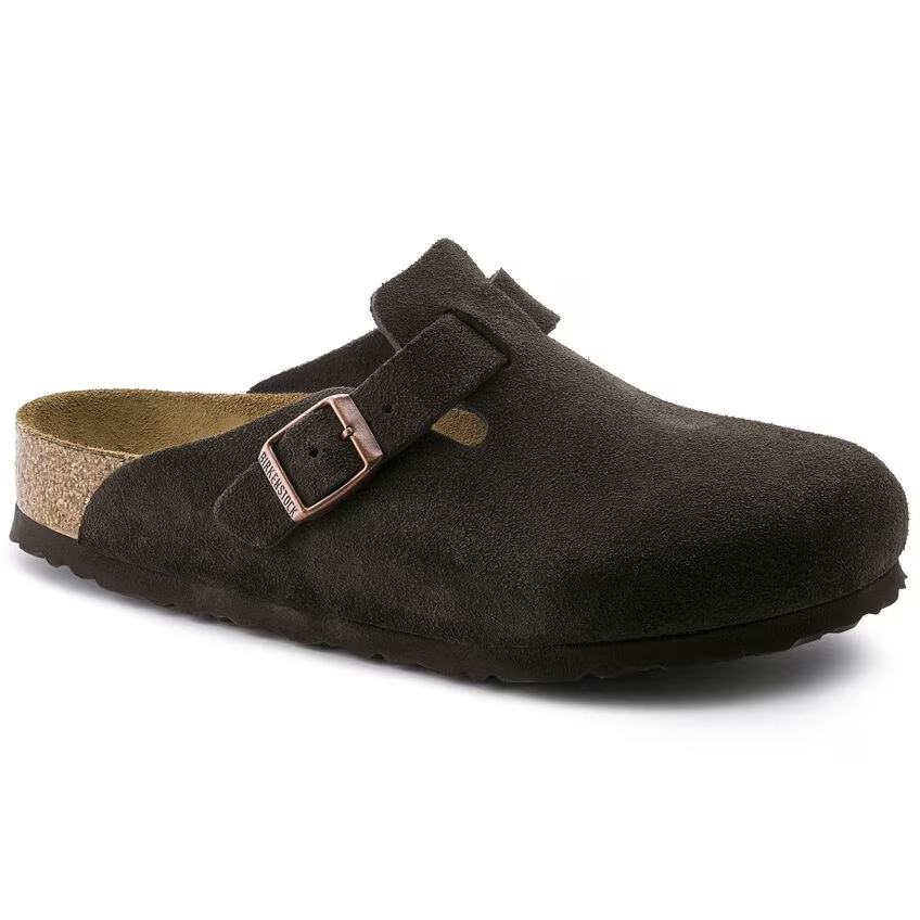 Boston Soft Footbed Suede Leather Mocha