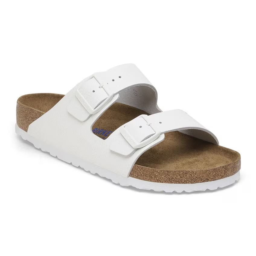 Arizona Soft Footbed Natural Leather White