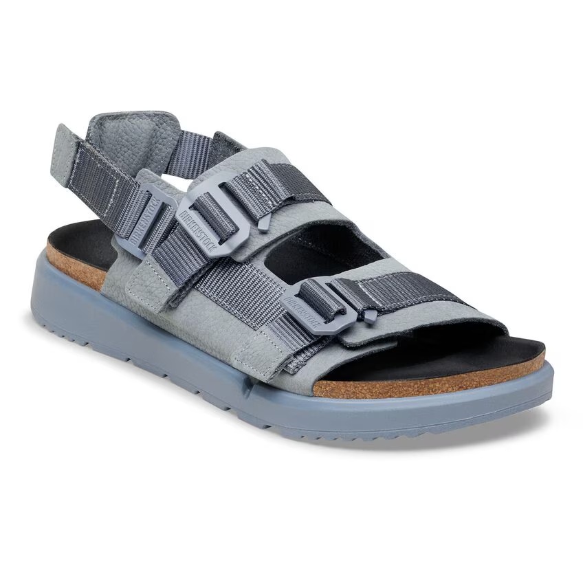 Shinjuku Natural Leather/Textile Mineral Gray