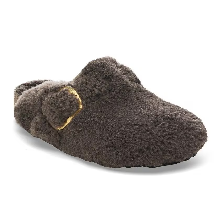 Boston Big Buckle Fur Teddy Eggshell