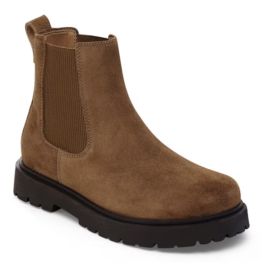 Highwood Slip On Women Suede Leather Mocha