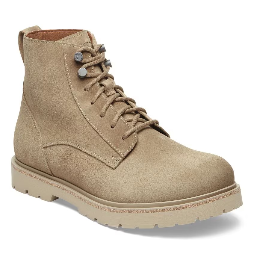 Highwood Lace Mid Women Suede Leather Taupe