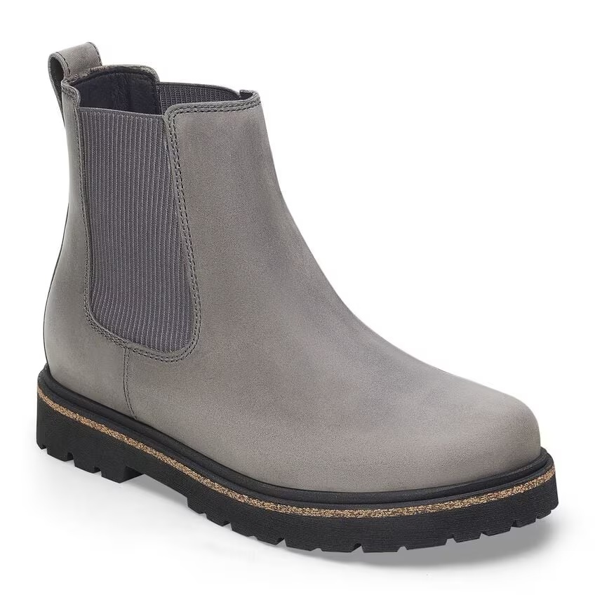 Highwood Slip On Mid Men Natural Leather Oiled Graphite