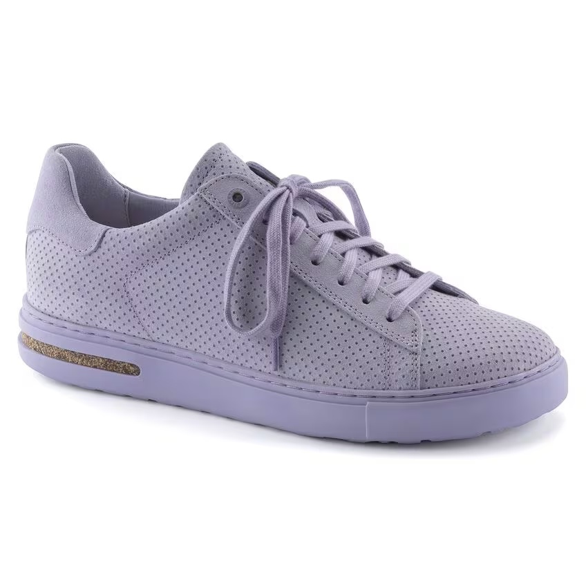 Bend Low Suede Leather Embossed Antique White