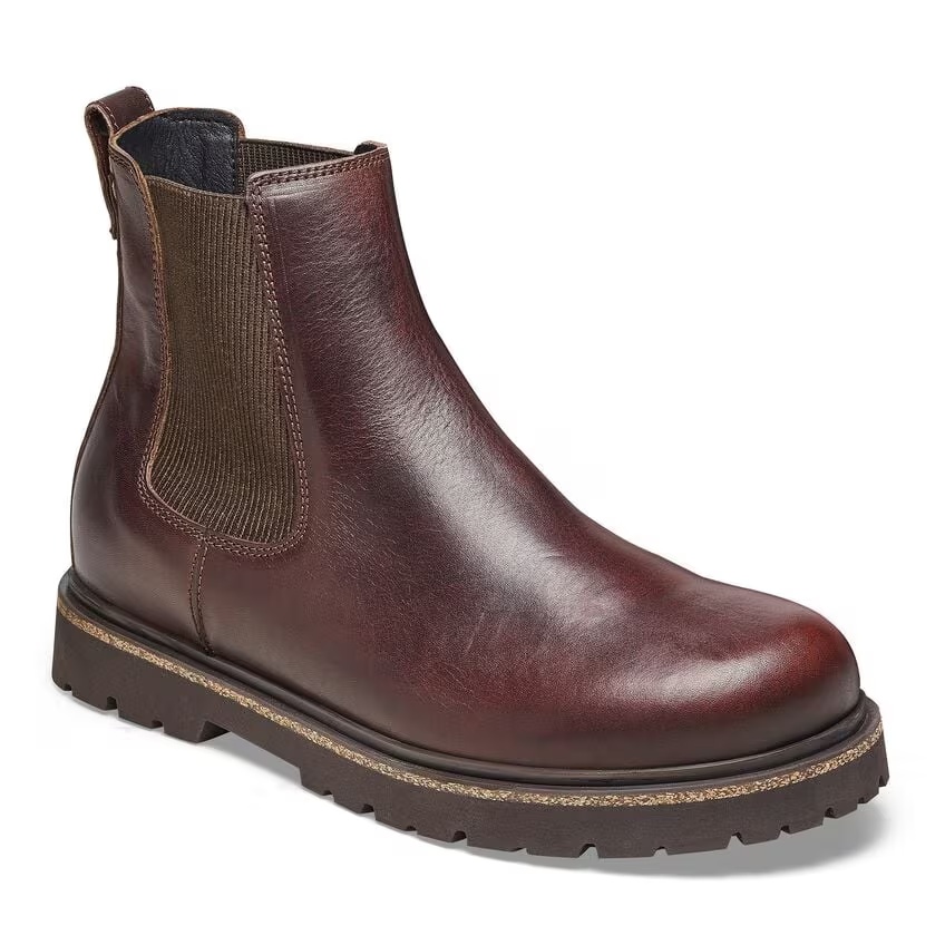 Highwood Slip On Men Natural Leather Chocolate