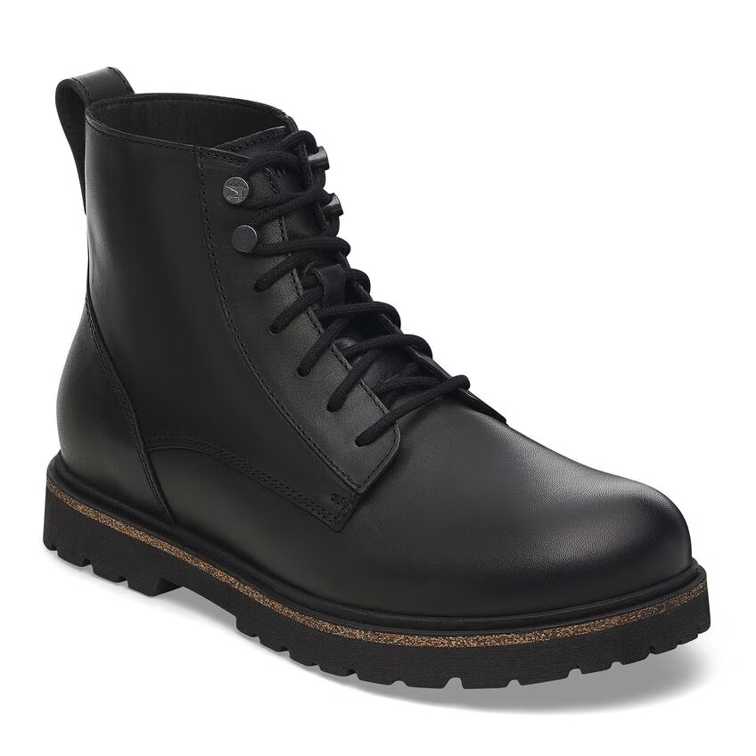 Highwood Lace Mid Men Natural Leather Black