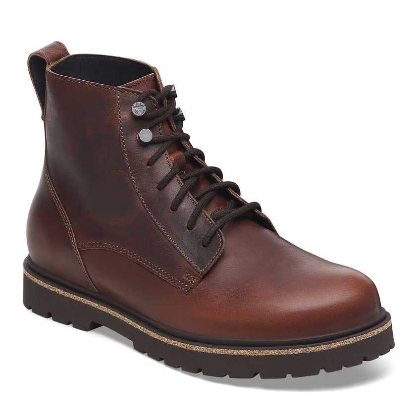 Highwood Lace Mid Men Natural Leather Black