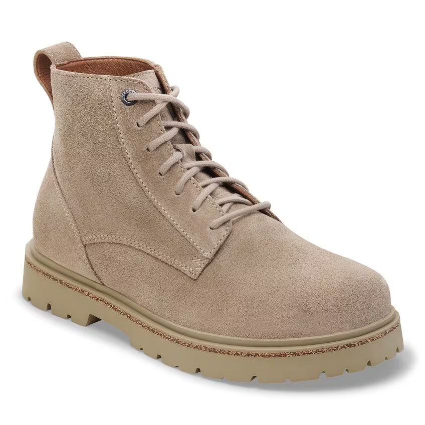 Highwood Lace Mid Men Suede Leather Taupe