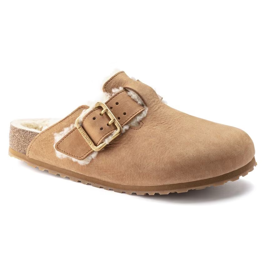 Boston Bold Shearling Natural Leather Espresso
