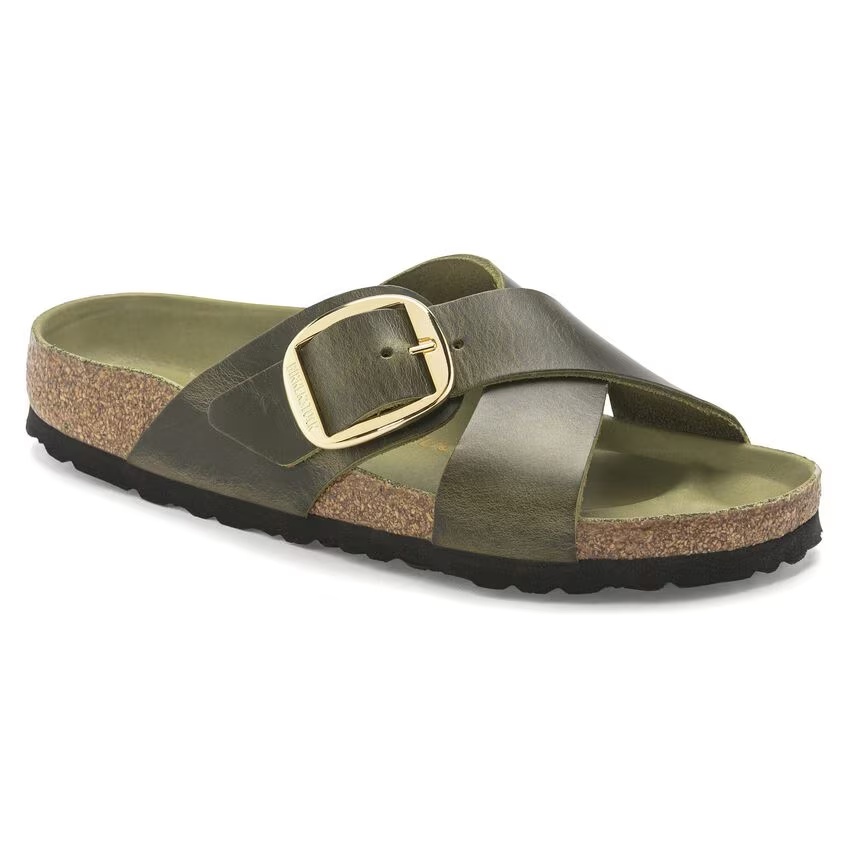 Siena Big Buckle Natural Leather Oiled Black